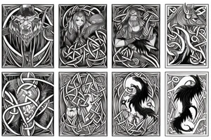 norse mythology sleeve tattoo tattoo idea