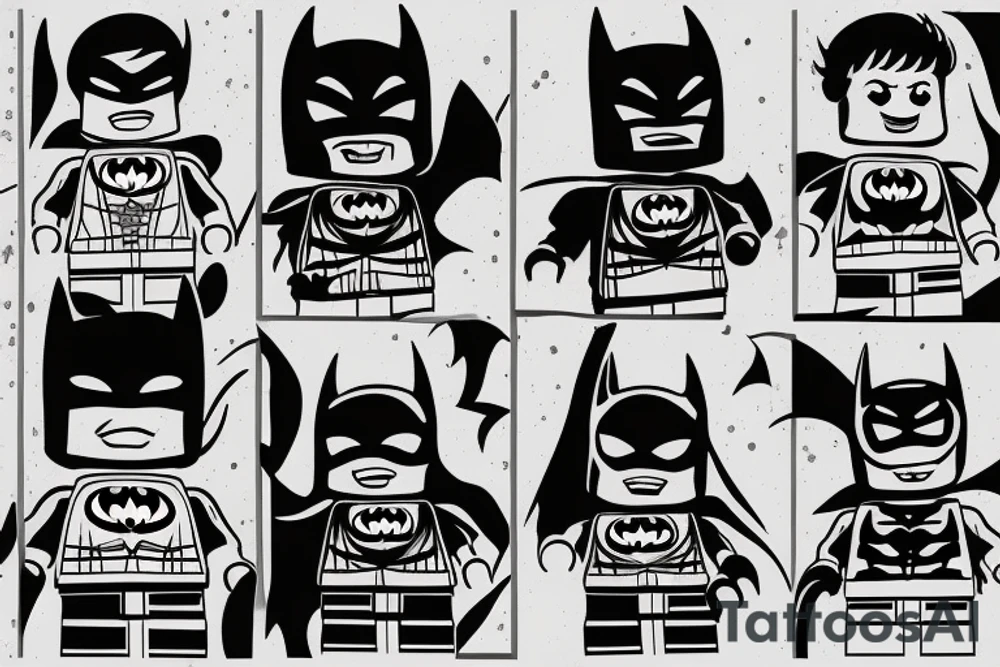 Lego batman tattoo idea