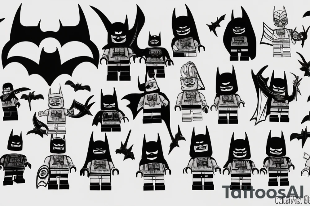 Lego batman tattoo idea