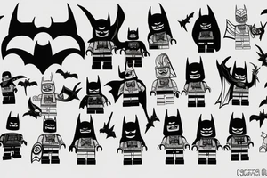 Lego batman tattoo idea