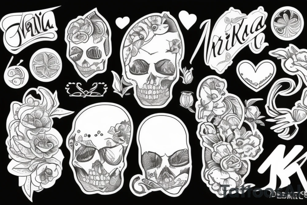 Včela s květinami tattoo idea