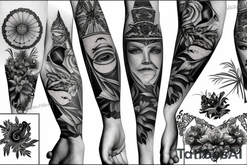the shape of sardinia tattoo idea