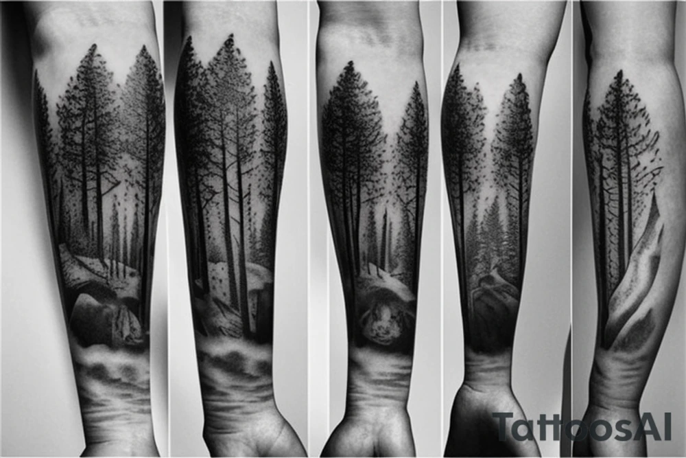 Tattoo Designs For Male Forearm Forest Image tattoo idea