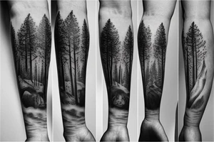 Tattoo Designs For Male Forearm Forest Image tattoo idea