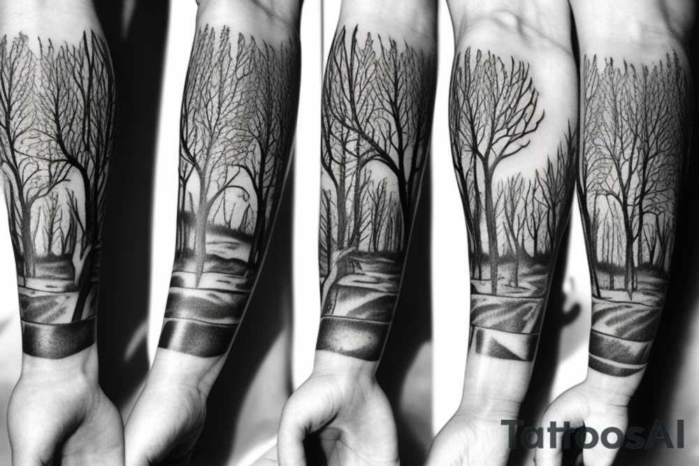 Tattoo Designs For Male Forearm Forest Image tattoo idea