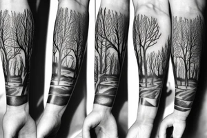Tattoo Designs For Male Forearm Forest Image tattoo idea