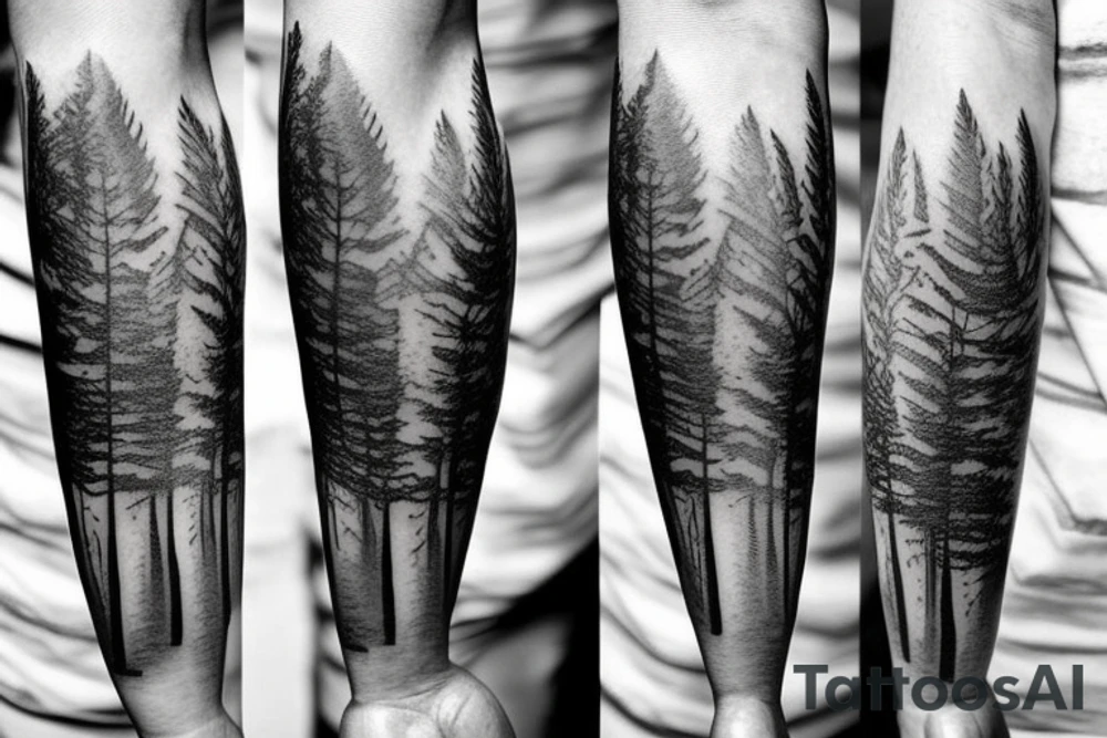 Tattoo Designs For Male Forearm Forest Image tattoo idea