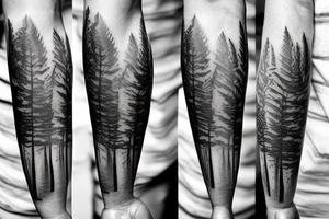 Tattoo Designs For Male Forearm Forest Image tattoo idea