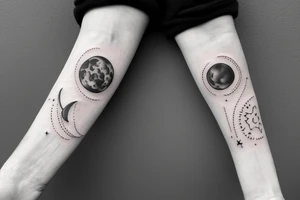 The Moon Small Forearm Tattoo tattoo idea