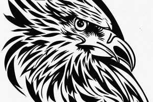 Eagle animal tattoo for men neck tattoo idea