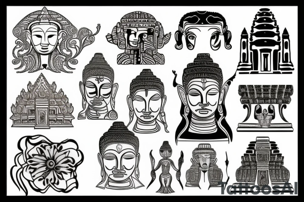 Angkor Wat tattoo idea