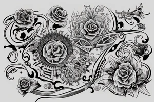 a 3 member of a family tattoo idea