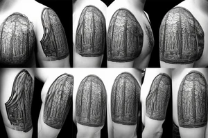 mjolnir, forest, thor tattoo idea