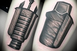mjolnir, forest, thor tattoo idea