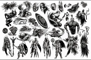 god of thunder tattoo idea