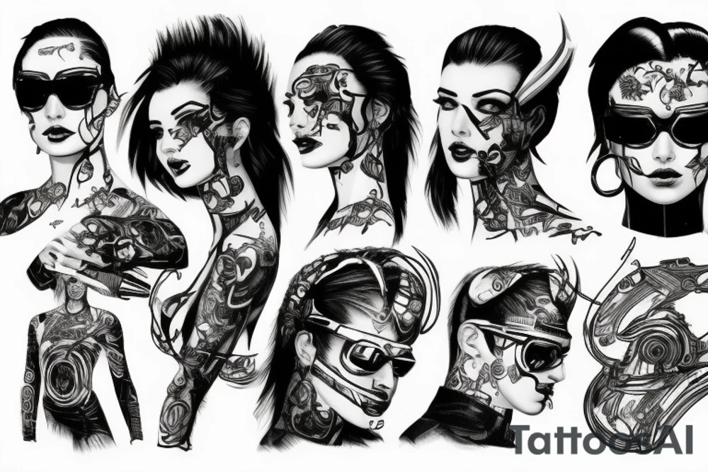 Cyberpunk 2023 tattoo idea