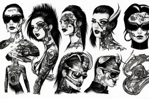 Cyberpunk 2023 tattoo idea
