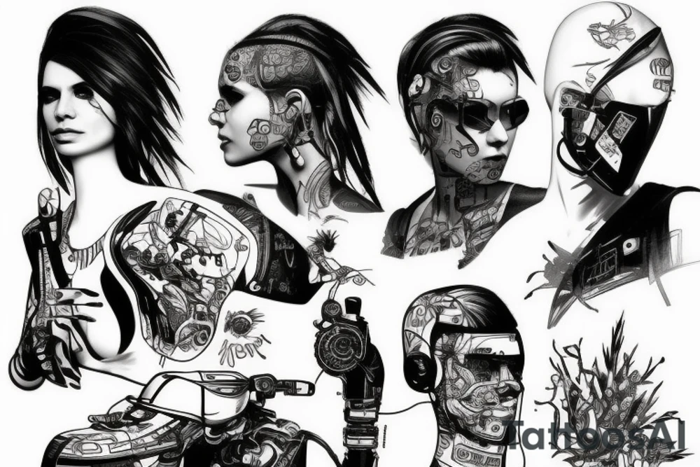 Cyberpunk 2023 tattoo idea
