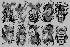 Samurai tattoo idea