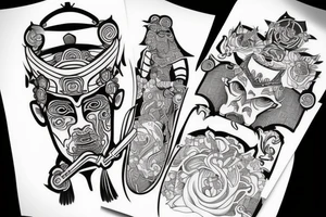 Samurai tattoo idea