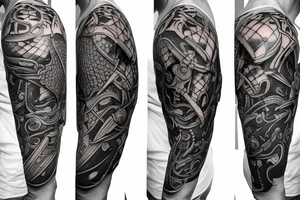 sword tricep tattoo tattoo idea