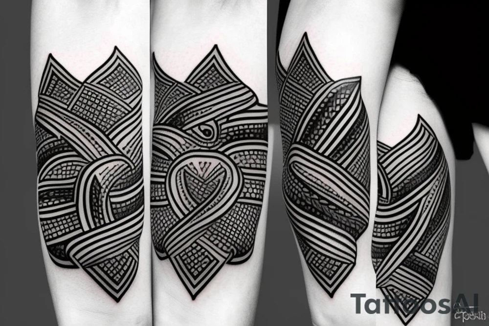minimalistic neotribal tattoo idea