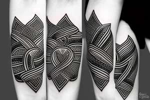 minimalistic neotribal tattoo idea