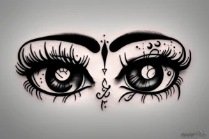 Eye with a powerfull quote tattoo idea