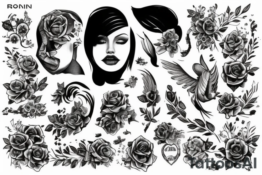 Война, смерть, демоны tattoo idea