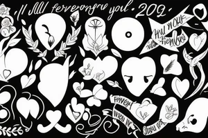 I will never forget you tattoo idea