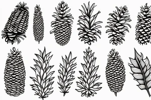 Pinecone Mountains tattoo idea