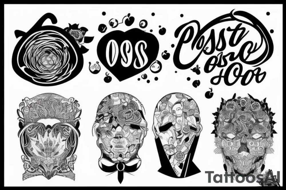 past vs present version of yourself tattoo idea