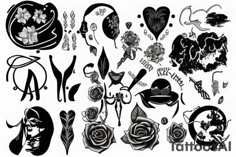 past vs present version of yourself tattoo idea