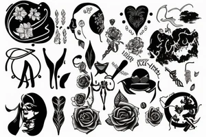 past vs present version of yourself tattoo idea