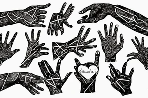 Hands holding pinkies, bound together through space and time for 500 years tattoo idea