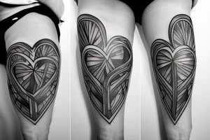 anatomical heart tattoo idea