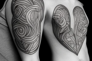 anatomical heart tattoo idea