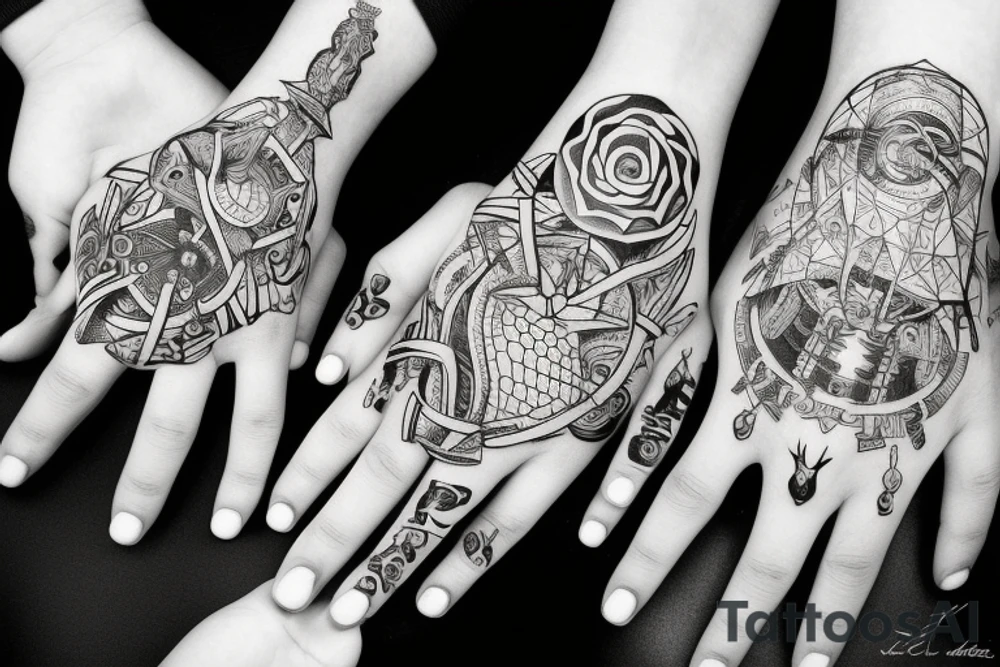Hands holding pinkies, bound together through space and time for 500 years tattoo idea