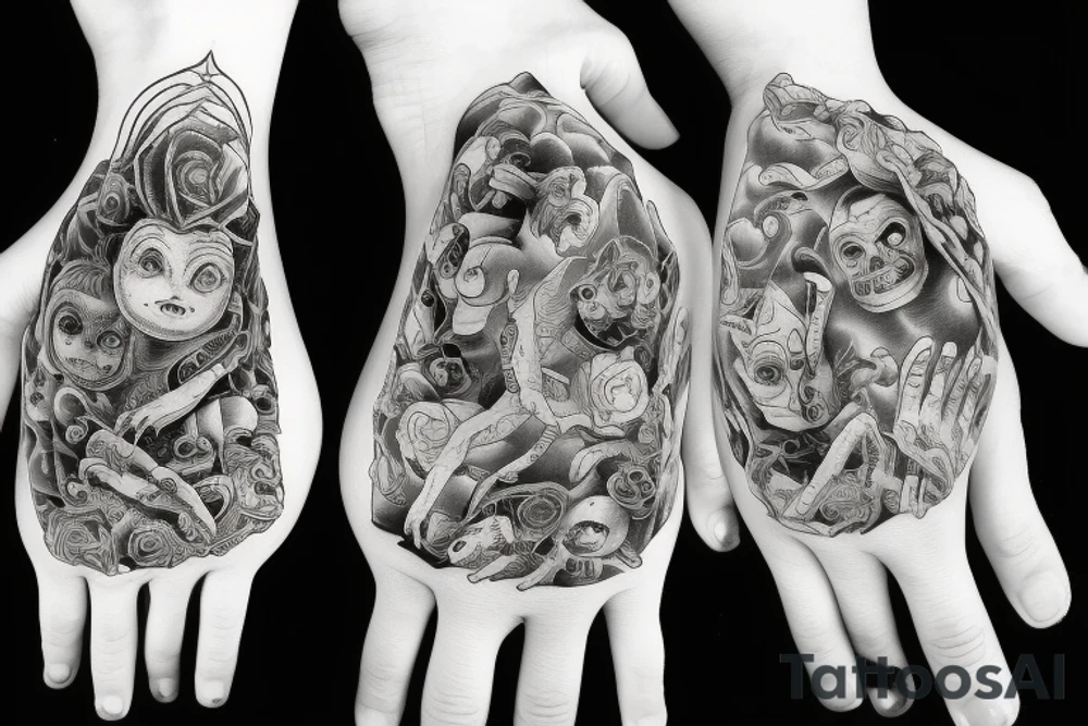 Hands holding pinkies, bound together through space and time for 500 years tattoo idea