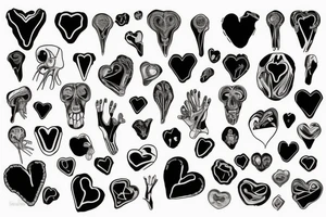 anatomical heart tattoo idea