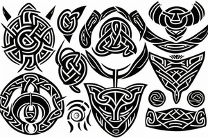 Viking tattoo Maori inspired tattoo idea