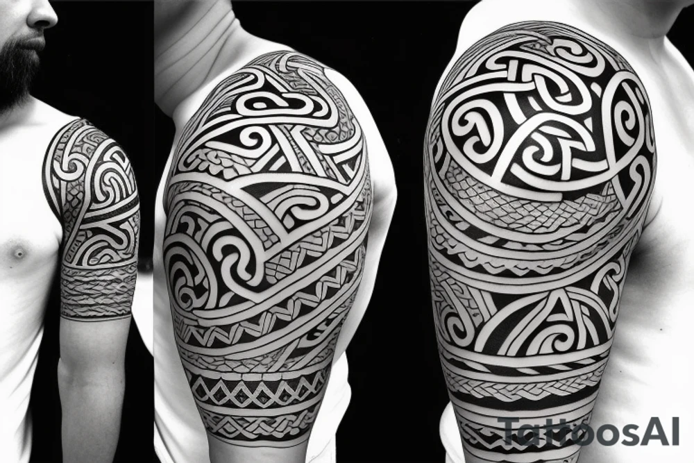 Viking tattoo Maori inspired tattoo idea