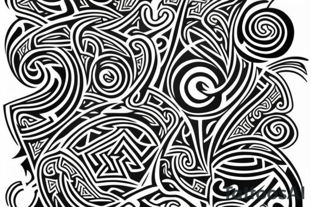 Viking tattoo Maori inspired tattoo idea