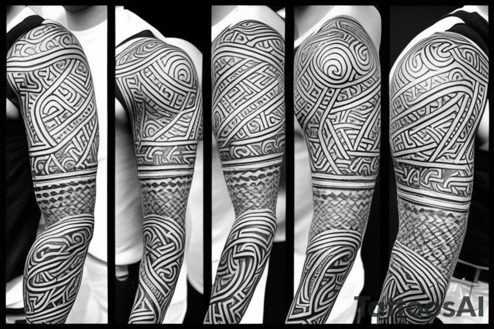 Viking tattoo Maori inspired tattoo idea