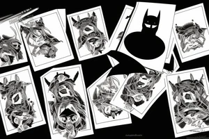 Tiger one eye cards batman tattoo idea