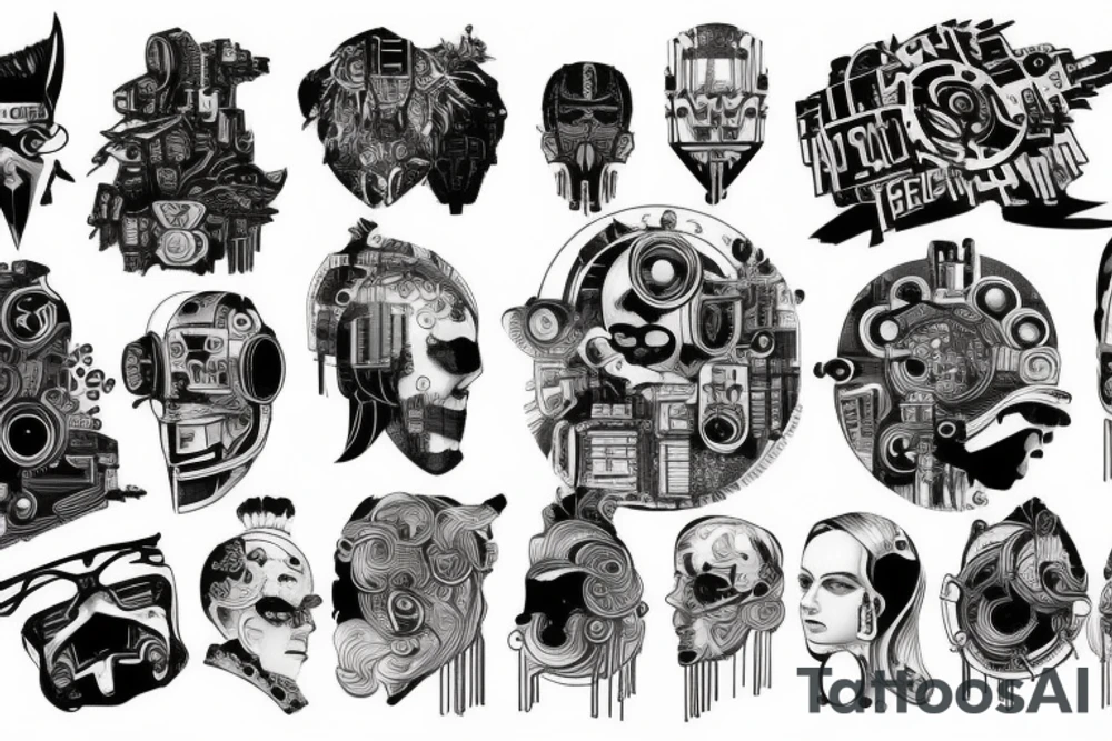 Cyberpunk tattoo idea