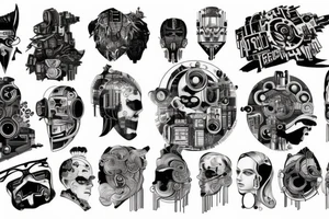 Cyberpunk tattoo idea