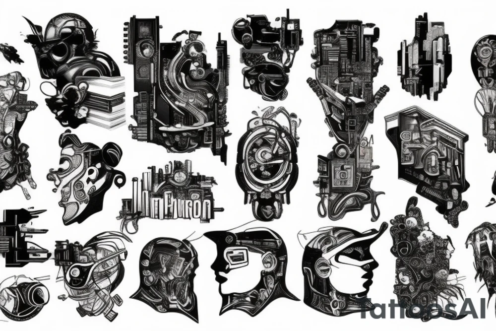 Cyberpunk tattoo idea