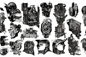 Cyberpunk tattoo idea