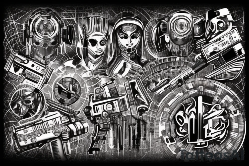 Cyberpunk tattoo idea